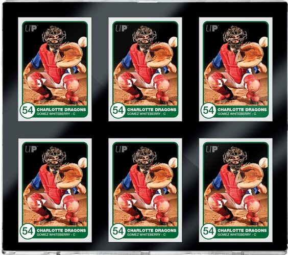 Ultra PRO Protecteurs de cartes One Touch - 35pt 6-card black border 074427154035