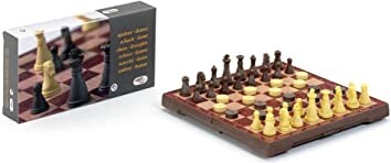 Cayro Jeu d'échecs et dames magnétique 16x16cm 8422878404506