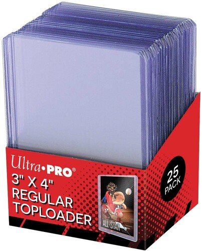 Ultra PRO Protecteurs de cartes rigides Toploader régulier 3x4" 25ct (pour cartes 63.5x88.9mm) 074427812225