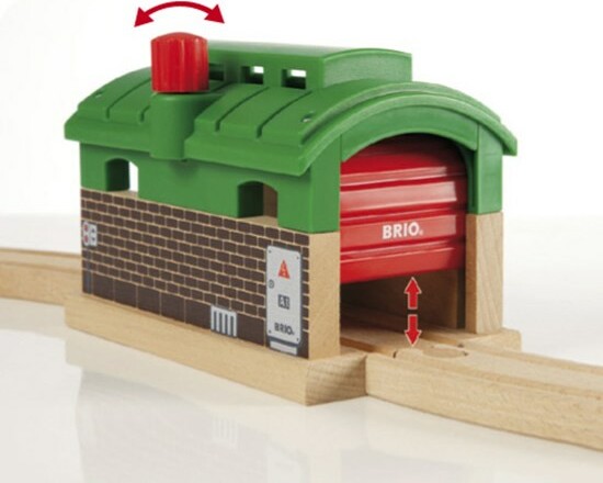 Brio Train Brio Train en bois Tunnel garage 33574 7312350335743