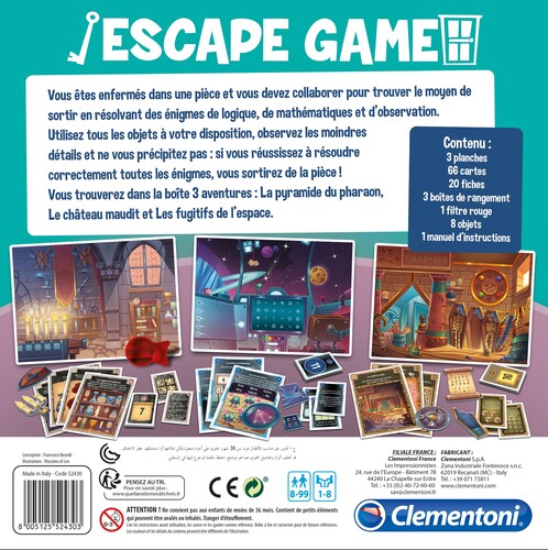 Clementoni Escape game (fr) Base 8005125524303