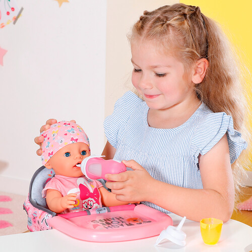 Zapf Creation Baby Born (43cm) - biberon et cuillère interactifs 538494832493