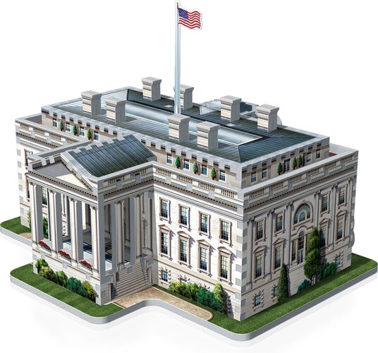 Wrebbit Casse-tête 3D La Maison-Blanche, Washington, district de Columbia, États-Unis (490pcs) 665541010071