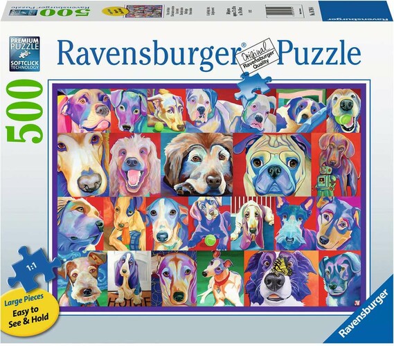 Ravensburger Casse-tête 500 Large Visages et alphabet 4005556168309