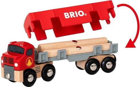 Brio Train Brio Train en bois Camion de transport de bois 33657 7312350336573