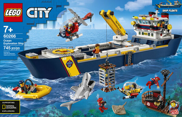 LEGO LEGO 60266 Le bateau d'exploration océanique 673419319348