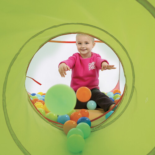 LUDI LUDI - Parcours de jeu Pop-up avec 30 balles de plastique, tente, tunnel, piscine à balles 3550833901007