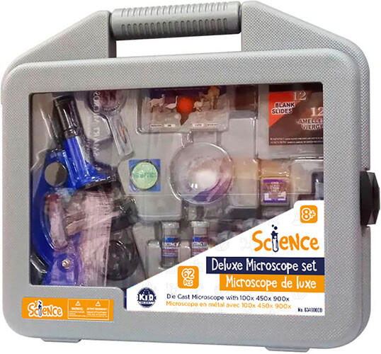 Microscope de luxe 900x avec accessoires et mallette 51 pièces (fr) 629270900003