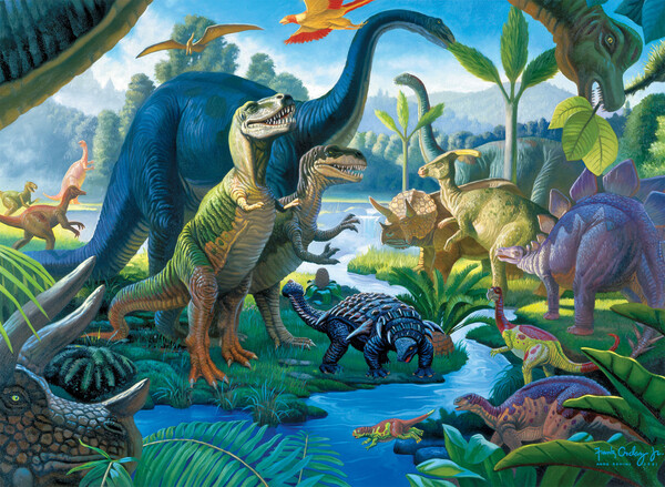 Ravensburger Casse-tête 100 XXL dinosaures terre des geants 4005556107407