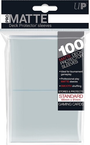 Ultra PRO Protecteurs de cartes Standard PRO-Matte 100ct 66x91mm transparent (clear) 074427847319