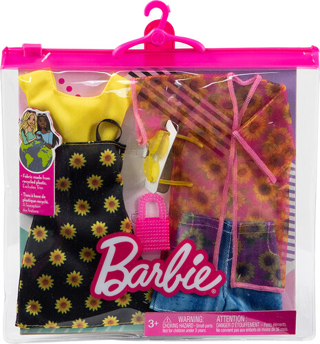 Mattel Barbie - Ensemble double vêtements Fashion Modèle 1 194735002344