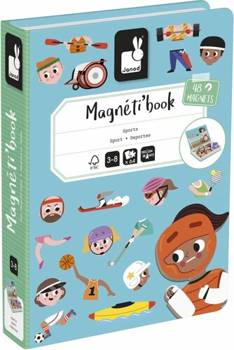 Janod Magnetibook (fr/en) - Sports 3700217325961