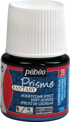 pébéo Peinture à effet alvéolé Fantasy Prisme 45ml bleu caraïbe 39 3167860098541