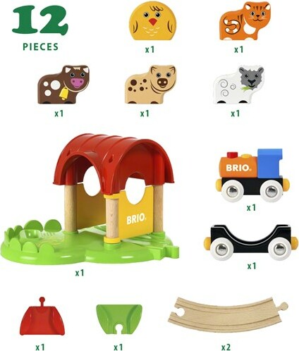 Brio Train Brio Train en bois Ma première ferme sonore BRIO 33826 7312350338263