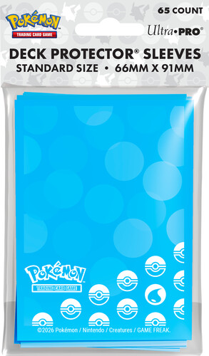 Ultra PRO Pokemon Protecteurs de cartes 66x91mm 65ct - energy water type 65ct 074427167448