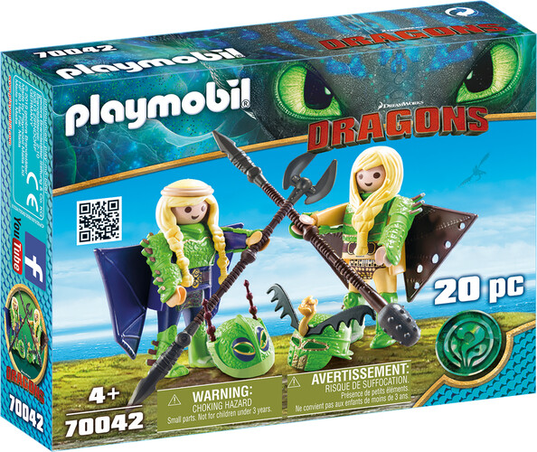 Playmobil Playmobil 70042 Dragons Kranedur et Kognedur en combinaison de vol 4008789700421
