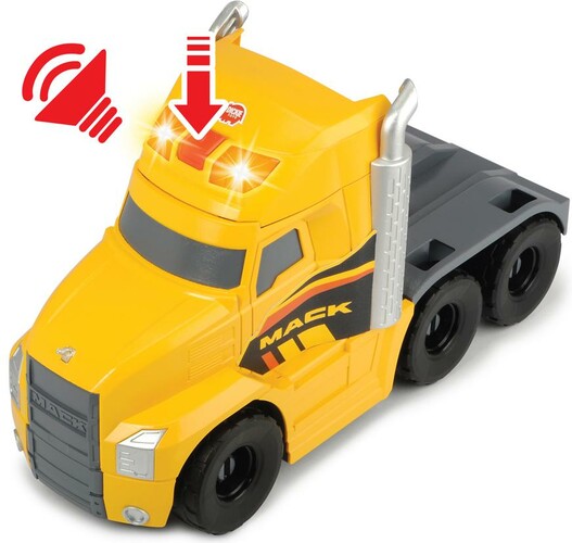Dickie Toys Mack/Volvo Camion transporteur de machinerie lourde Sons et lumières 70 cm 4006333065941