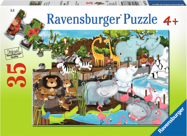 Ravensburger Casse-tête 35 journée au zoo 4005556087785