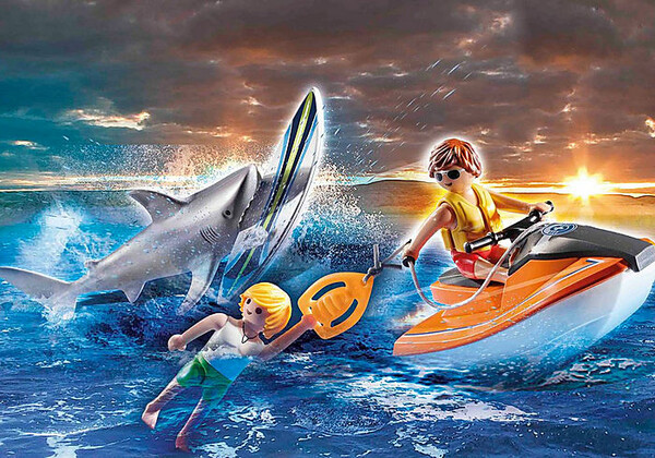 Playmobil Playmobil 70489 Sauvetage d'attaque de requin 4008789704894