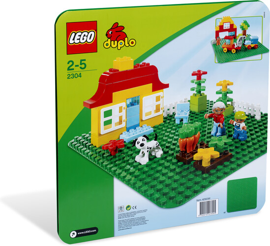 LEGO LEGO 2304 DUPLO Plaque de base verte DUPLO (24 x 24 tenons) (fév 1992) 673419320849