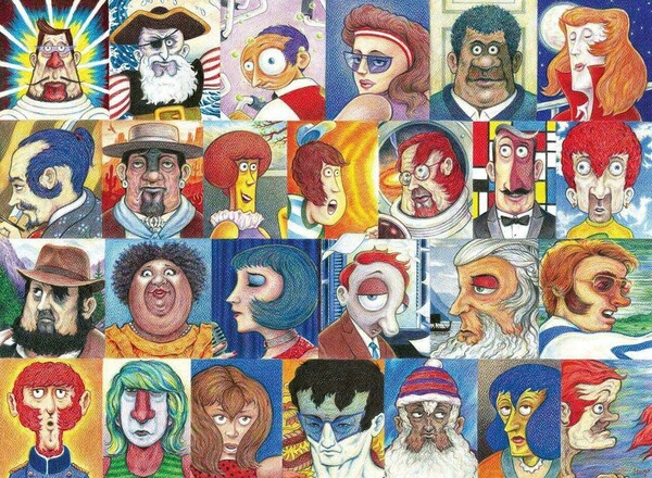 Ravensburger Casse-tête 500 Large Visages et alphabet 4005556168309