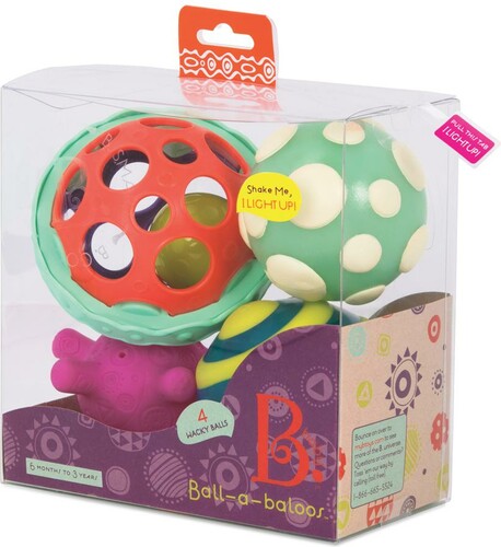 B. Brand B. Baby - 4 Balles "Ball-a-baloos" 062243329072