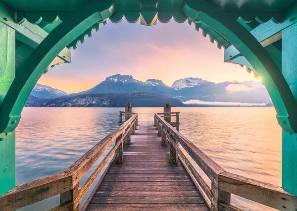 Ravensburger casse-tête Casse-tête 1000 Passerelle lac Annecy 4005555017622