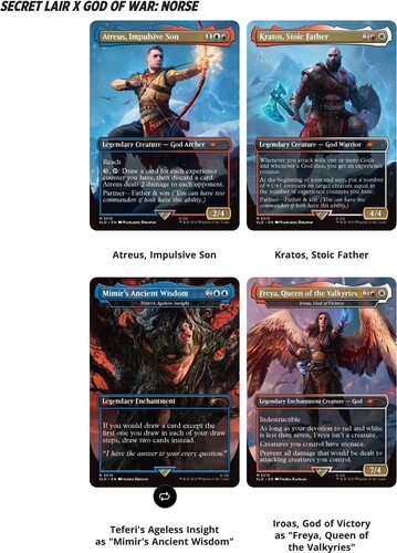 Wizards of the Coast MTG secret lair - playstation super drop - god of war - redemption 195166308494