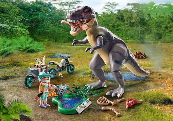Playmobil Playmobil 71524 Explorateur avec moto et tyrannosaure 4008789715241