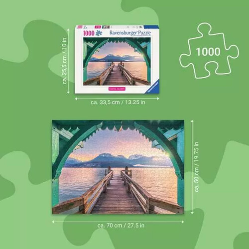 Ravensburger casse-tête Casse-tête 1000 Passerelle lac Annecy 4005555017622