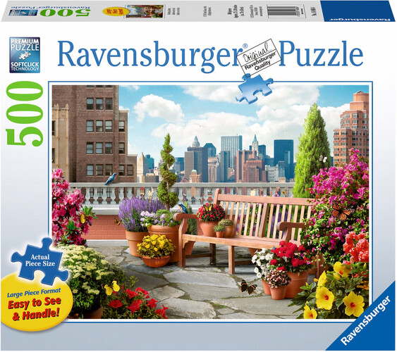 Ravensburger casse-tete Casse-tête 500 Large Jardin sur le toit 4005556148684