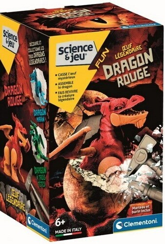 Clementoni S&J Fouille Oeuf Légendaire - Dragon Rouge 8005125527199