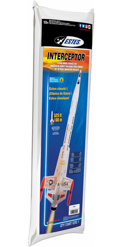 Estes INTERCEPTOR BAGGED ROCKET-skill 047776012509