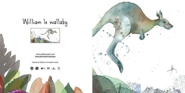 Maxou & Bizou Carte fête - William le wallaby 754083370344