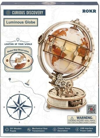 Robotime Construction en bois - Luminous Globe 
