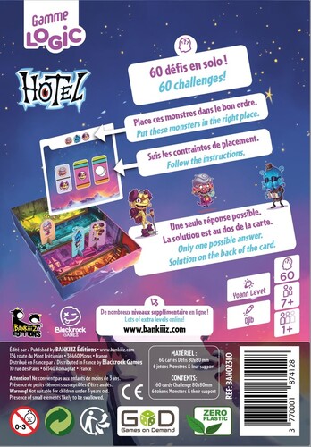Bankiiiz Editions Gamme Logic - Hotel (fr/en) 3770001874128