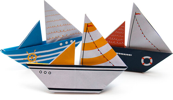 Sycomore origami - pochette les petits bateaux 3517130013154