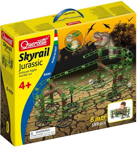 Quercetti Skyrail Jurassic dinosaures 189pcs (parcours de billes) Quercetti 6434 8007905064344