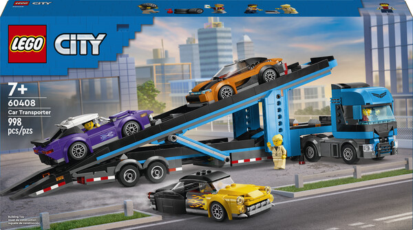 LEGO LEGO 60408 Le transporteur de véhicules avec voitures de sport 673419388436