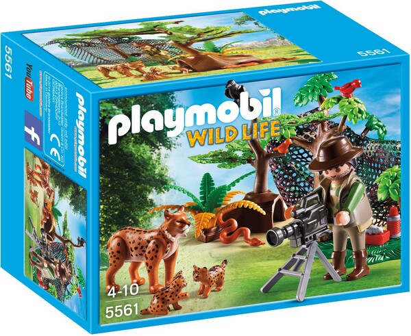 Playmobil Playmobil 5561 Explorateur et famille de lynx (juin 2016) 4008789055613