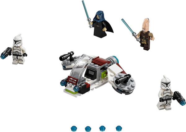 LEGO LEGO 75206 Star Wars Ensemble de combat Jedi et soldats clones 673419281737