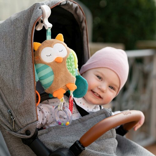 Fehn Peluche activités d'éveil 25cm Hibou d'éveil 4001998071160