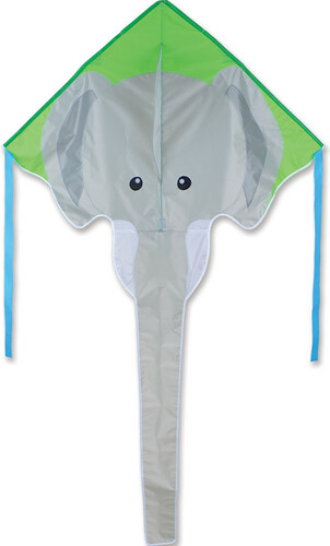 Premier Kites Cerf-volant monocorde large facile à voler éléphant gris 46'' x 90'' 630104440794