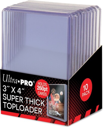 Ultra PRO Protecteurs de cartes rigides toploader 3x4 260pt super thick 10ct 074427852382