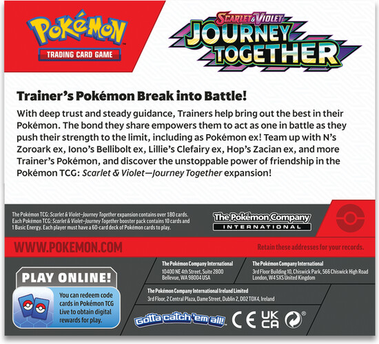 Pokémon Pokemon Scarlet & Violet Journey together - booster box 196214119062