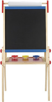 Hape Chevalet d'art en bois (tableaux noir, blanc et porte rouleau à papier) 6943478010024