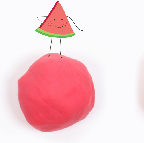 Tutti Frutti Pâte à modeler 100g melon d'eau (fr/en) 061404128196