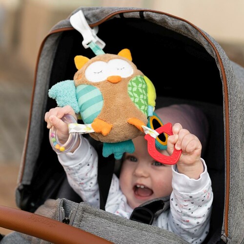 Fehn Peluche activités d'éveil 25cm Hibou d'éveil 4001998071160