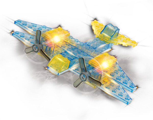 Laser Pegs - briques illuminées Laser Pegs mini avion (briques illuminées) 810690020222