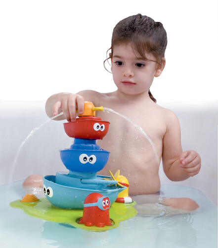 Yookidoo Fontaine de bain à batterie et figurines interchangeables 020373401150